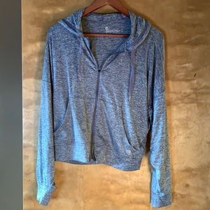 Light blue active wear sweater